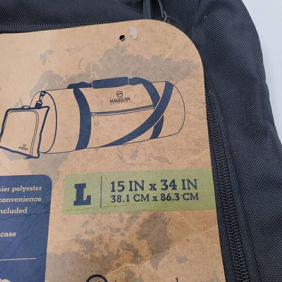 Magellan Outdoor Bag Large 34in Black Travel Toiletry Tote Clip On Pouch - Picture 3 of 5